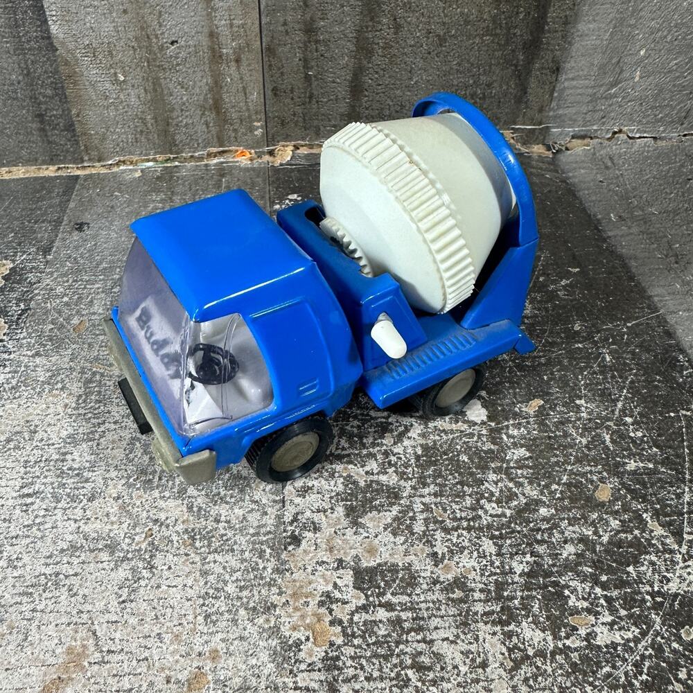 VINTAGE BUDDY L BLUE TILTING CEMENT MIXER TRUCK Made‎ In Japan Nice